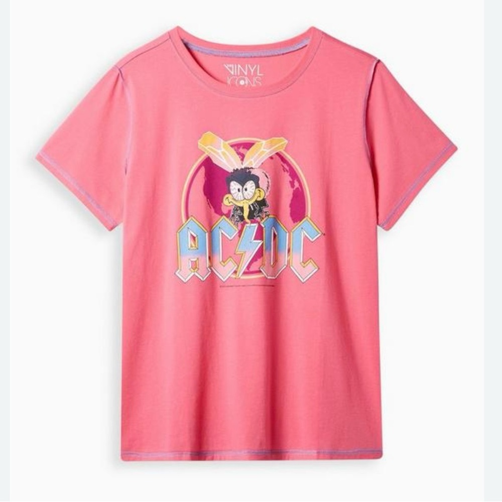 Women’s Torrid Vinyl Icons AC/DC Slim Fit Band T-shirt Plus Size 5X